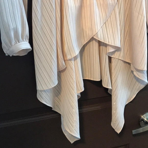 Bebe High-Low Top! Silky with Rhinestone Accents! - Picture 3 of 8